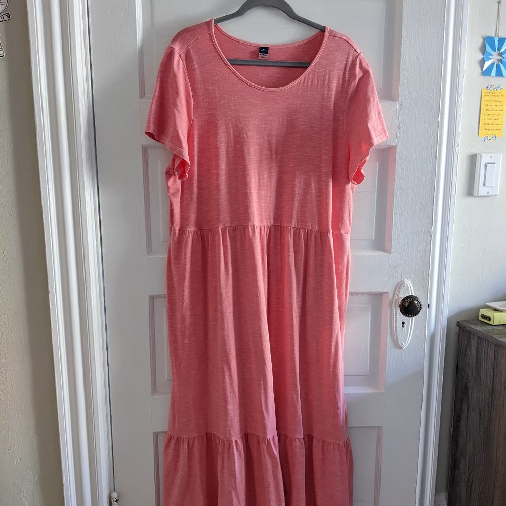 Old Navy Tiered Midi T-Shirt Dress